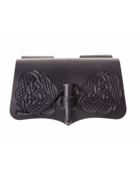 Borsa in pelle con 3 pozioni con...