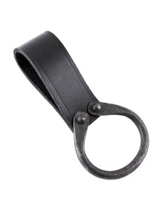 Tahalí nero per portare asce sulla cintura con anello...