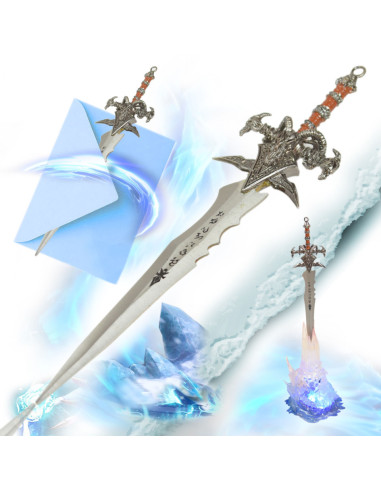 Tagliacarte con spada di Frostmourne World of Warcraft
