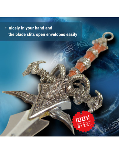 Tagliacarte con spada di Frostmourne World of Warcraft