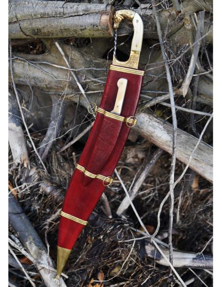 Falcata, Kopis con coltello, manico a...