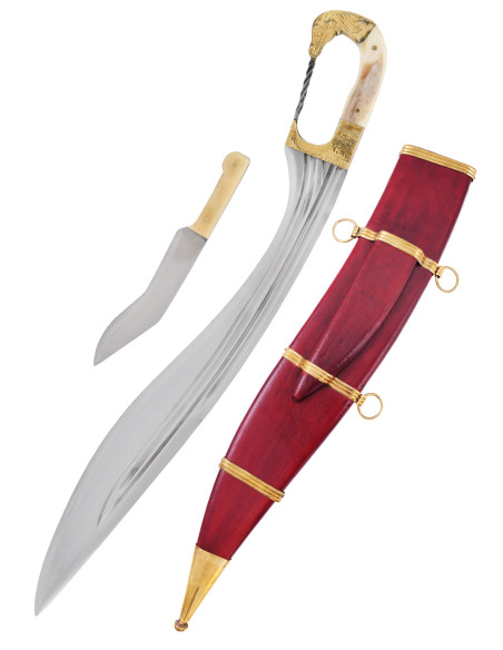 Falcata, Kopis con coltello, manico a...