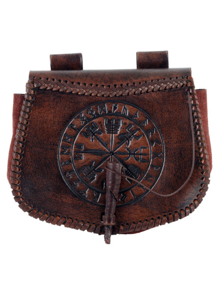 Borsa Celtic Vegvisir in pelle...
