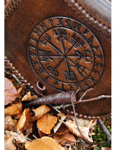 Borsa Celtic Vegvisir in pelle...