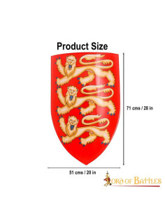 Scudo decorativo Ricardo Corazón de León (71x51 cm.) 2