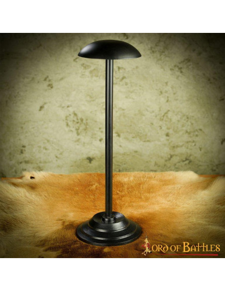 Supporto da tavolo per elmi in ferro