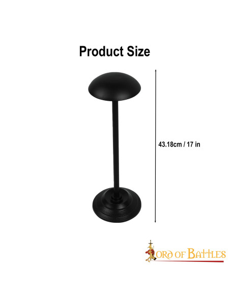 Supporto da tavolo per elmi in ferro