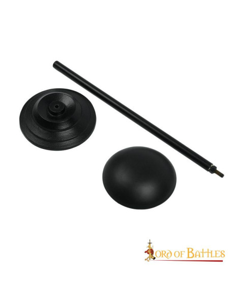 Supporto da tavolo per elmi in ferro