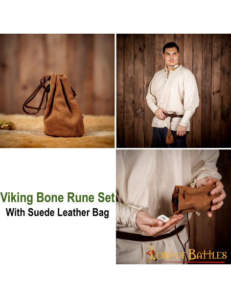 Set di 25 magiche rune in osso con...