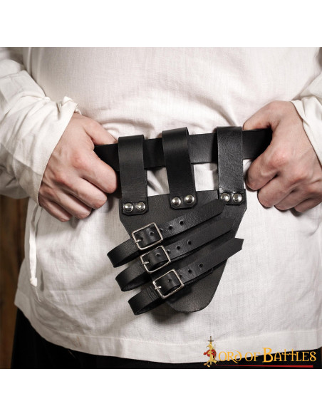 Baldric per spade a pinza in cuoio...