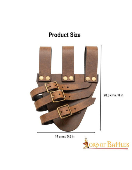 Baldric per spade a pinza in cuoio...