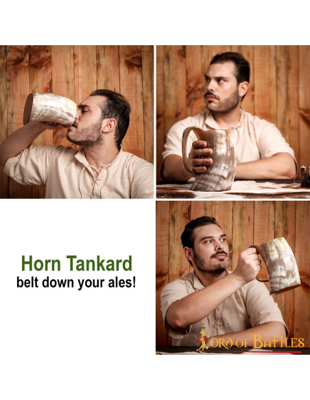 Vaso vichingo in corno di bue