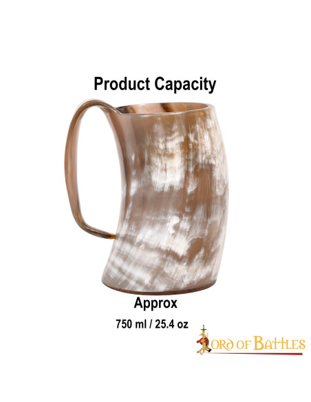 Vaso vichingo in corno di bue