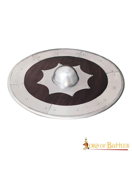 Scudo vichingo in legno e acciaio