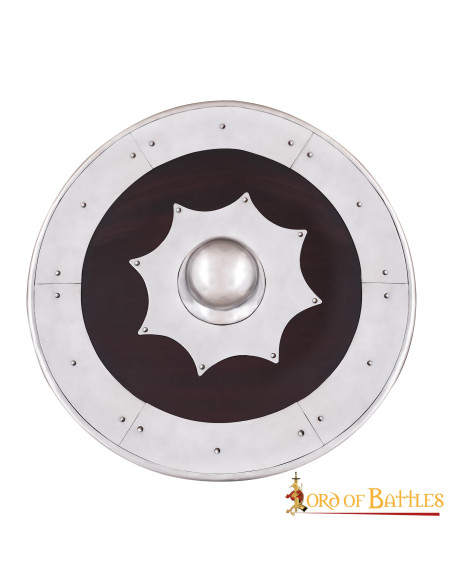 Scudo vichingo in legno e acciaio
