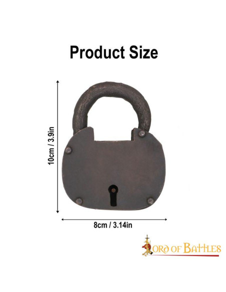 Lucchetto da petto pirata forgiato a...