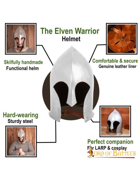 Barbuta da guerriero medievale con...