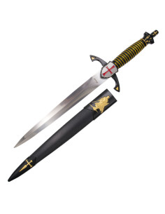 Black Templar medievale pugnale guardia croce scudo