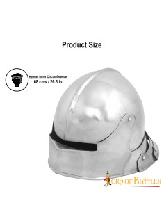 Elmo medievale German Sallet, con fodera imbottita 2
