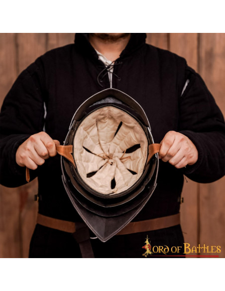 Elmo medievale German Sallet, con...