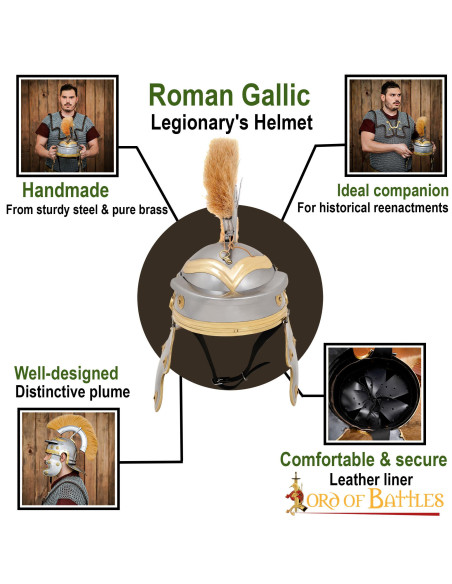 Elmo da centurione romano con...