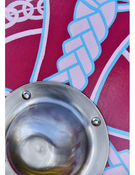 Scudo vichingo dipinto con croce...