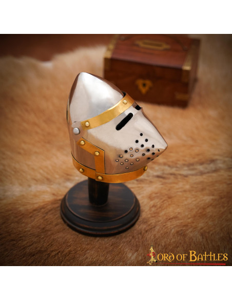 Casco bacinete Mini Pig Face, con...