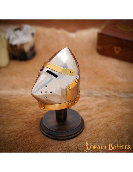 Casco bacinete Mini Pig Face, con...