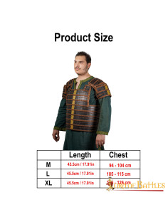 Armatura lamellare vichinga in vera pelle 2