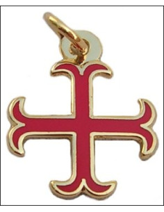 Ciondolo croce templare ancorata