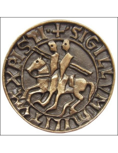Magnete sigillo templare, finitura bronzo