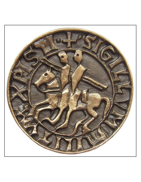 Magnete sigillo templare, finitura bronzo