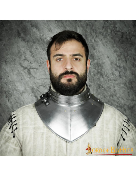 Gorgiera medievale Tarda Età, acciaio...