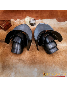 Spalline nere di Fantasy Knight con rompilama