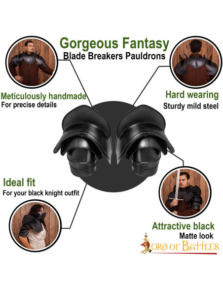 Spalline nere di Fantasy Knight con...