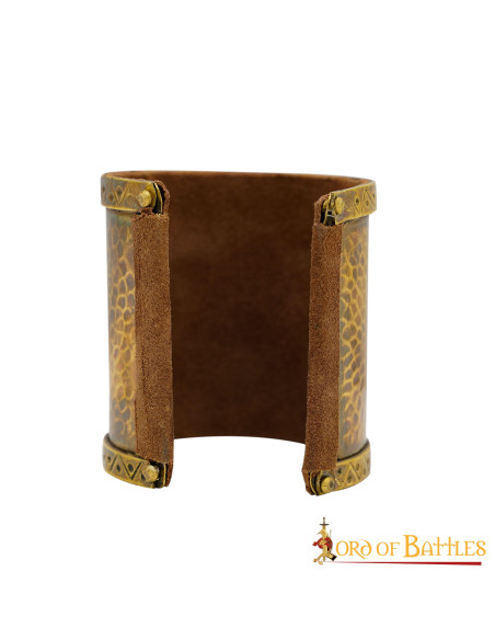 Bracciale decorato in ottone massiccio