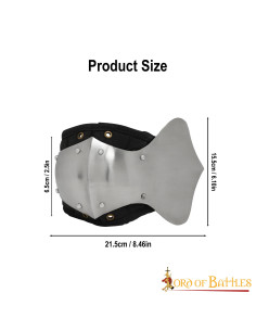 Gomitiere medievali imbottite, acciaio dolce 2