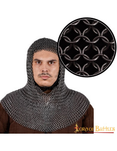 Boia in cotta di maglia con anello tondo 9 mm.