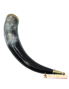 Autentico corno di bue vichingo da bere (300-400 ml.)