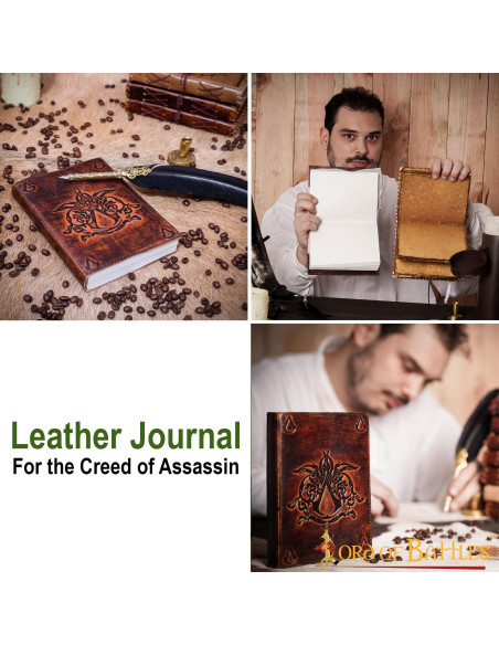 Assassin Creed Notes Journal in pelle
