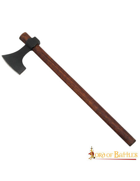 Ascia barbuta vichinga forgiata a mano