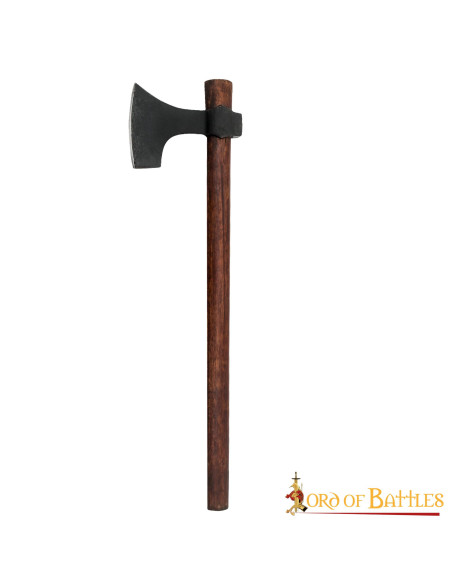 Ascia barbuta vichinga forgiata a mano