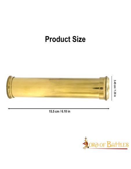 Caleidoscopio medievale in ottone,...