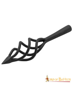 Punta di freccia medievale funzionale, fiamma di fuoco 2