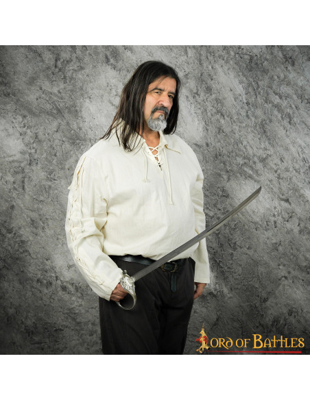 Camicia Thor medievale per uomo Crema