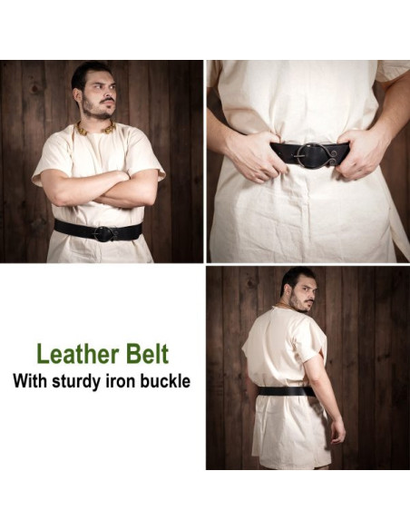 Cintura medievale con fibbia in ferro...