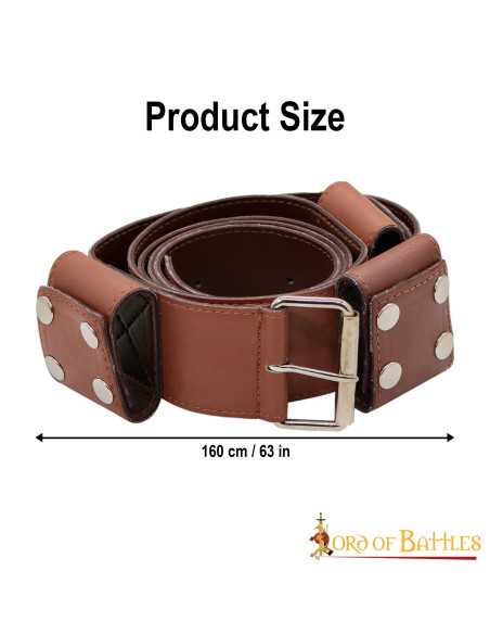 Cintura in pelle fatta a mano per...