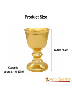 Calice cerimoniale medievale in argento (150-200 ml.) 2