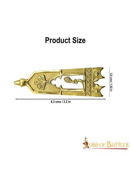 Chiusura con cintura medievale ottonata