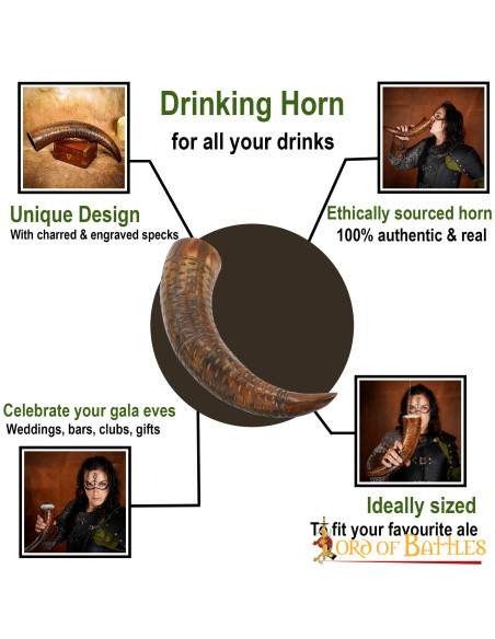 Corno potorio vichingo su corno di...